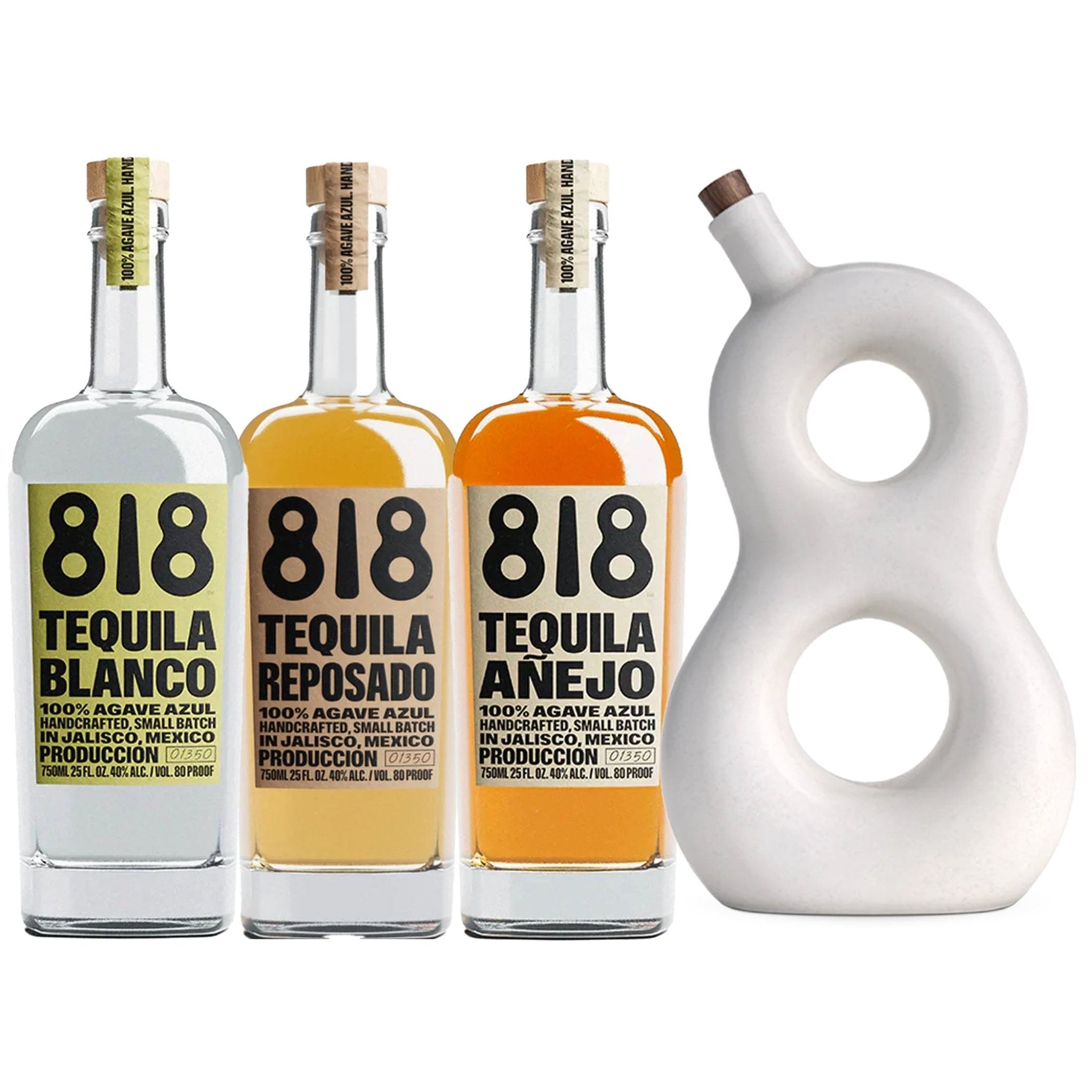 818 Blanco, Reposado, Anejo, & Eight Reserve Tequila Bundle 750ML - Liquor Boutique