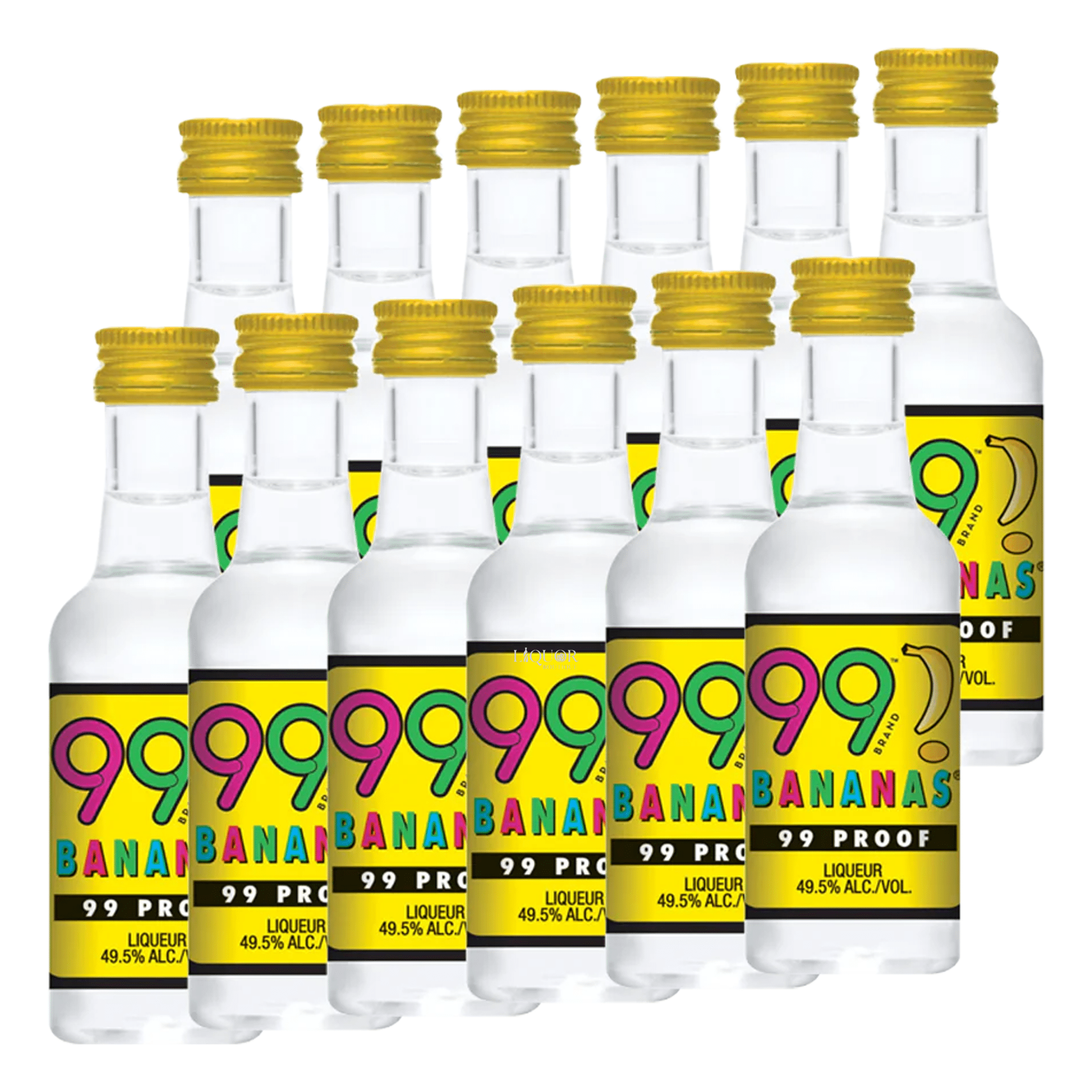 99 Banana Schnapps 50ML 12 Pack - Liquor Boutique
