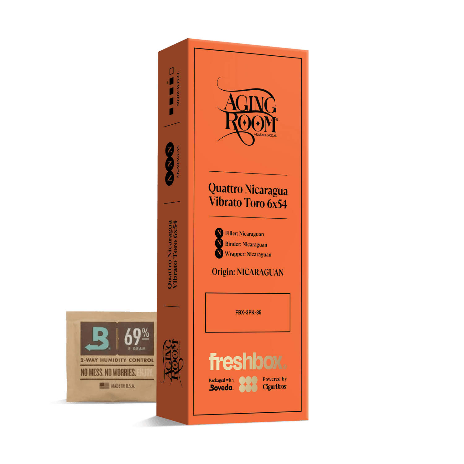 Aging Room Quattro Nicaragua Vibrato Toro 6x54 FreshBox | Cigar 3-Pack - Liquor Boutique