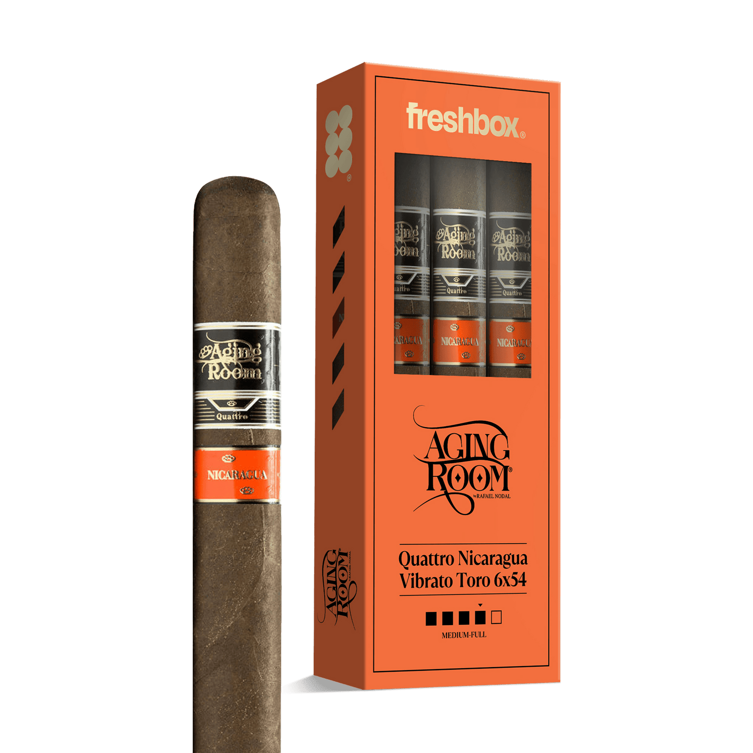 Aging Room Quattro Nicaragua Vibrato Toro 6x54 FreshBox | Cigar 3-Pack - Liquor Boutique