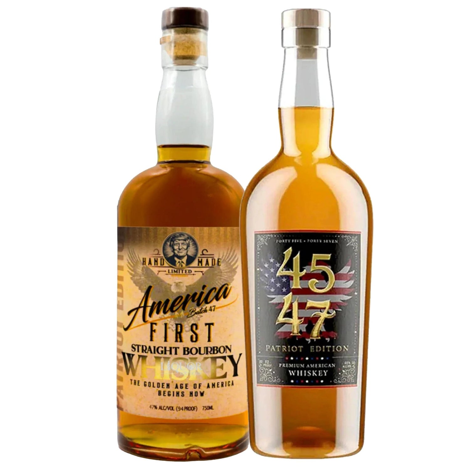 America First & 45/47 Patriot Bourbon Whiskey Bundle 750ml - Liquor Boutique