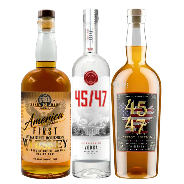 America First Bourbon, T 45/47 Premium Vodka, & 4547 Patriot Edition Bundle - Liquor Boutique