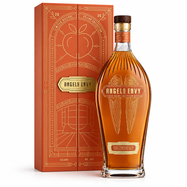 Angel’s Envy 2026 Cellar Collection Peach Brandy Rye Kentucky Whiskey 750ml - Liquor Boutique