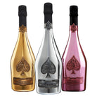 Arman de Brignac Ace of Spades Gold, Blanc de Blancs, & Rose Value Bundle 750ml - Liquor Boutique