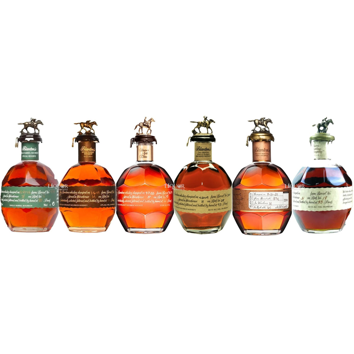 Blanton's Full Collection Line Up Bourbon Whiskey - Liquor Boutique