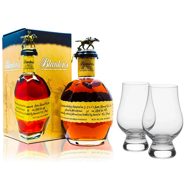 Blanton’s Kentucky Straight Single Barrel Bourbon Whiskey with Glencairn Glass Set - Liquor Boutique
