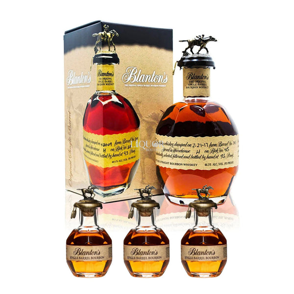 Blanton's Single Barrel Bourbon Whiskey 50ml & 750ml Set - Liquor Boutique