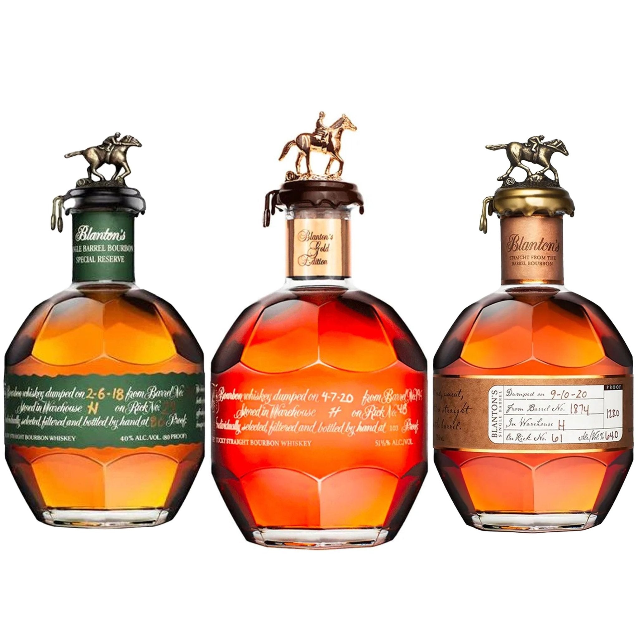 Blanton's Special Reserve, Gold, & Straight from the Barrel Bundle - Liquor Boutique