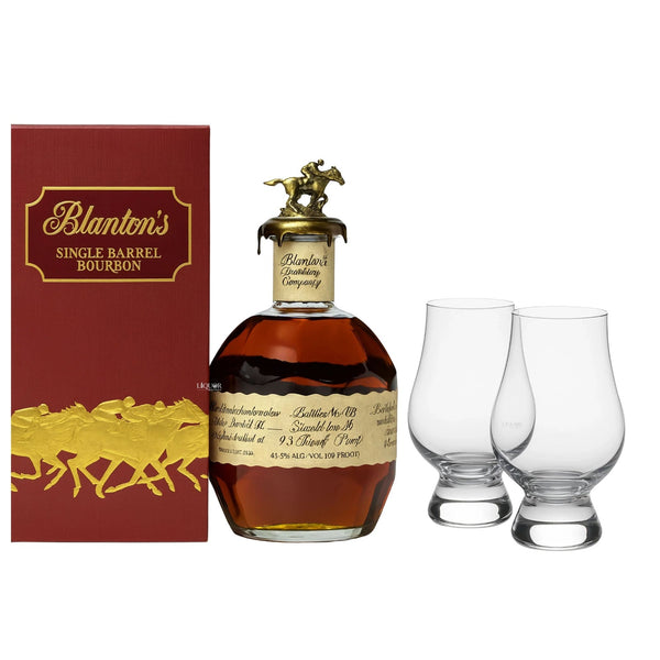 Blanton’s Special Reserve Red Label Bourbon Whiskey with Glencairn Glass Set - Liquor Boutique
