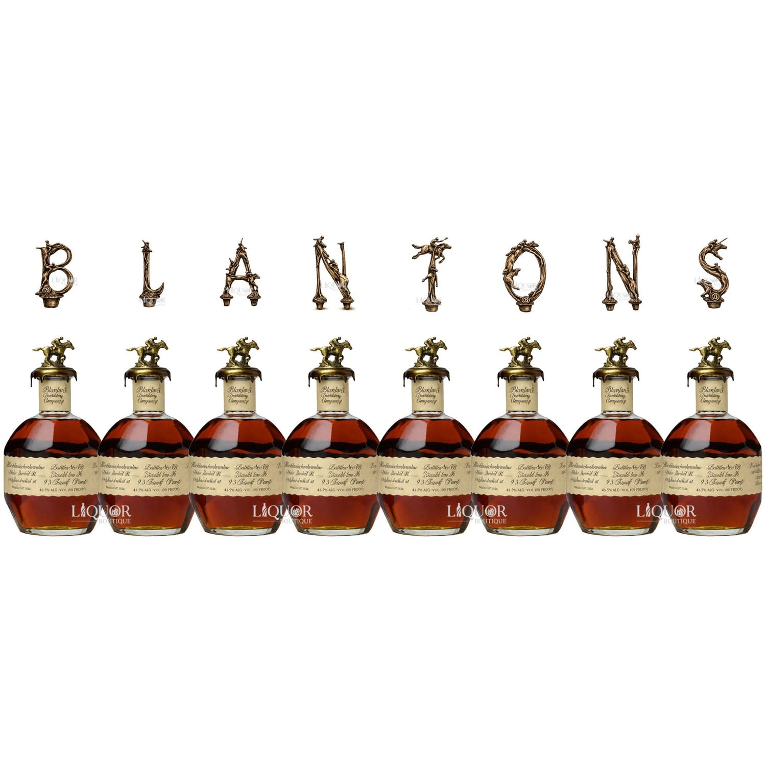 Blanton’s Special Reserve Red Label Full Set Horse Collection 8 Pack - Liquor Boutique