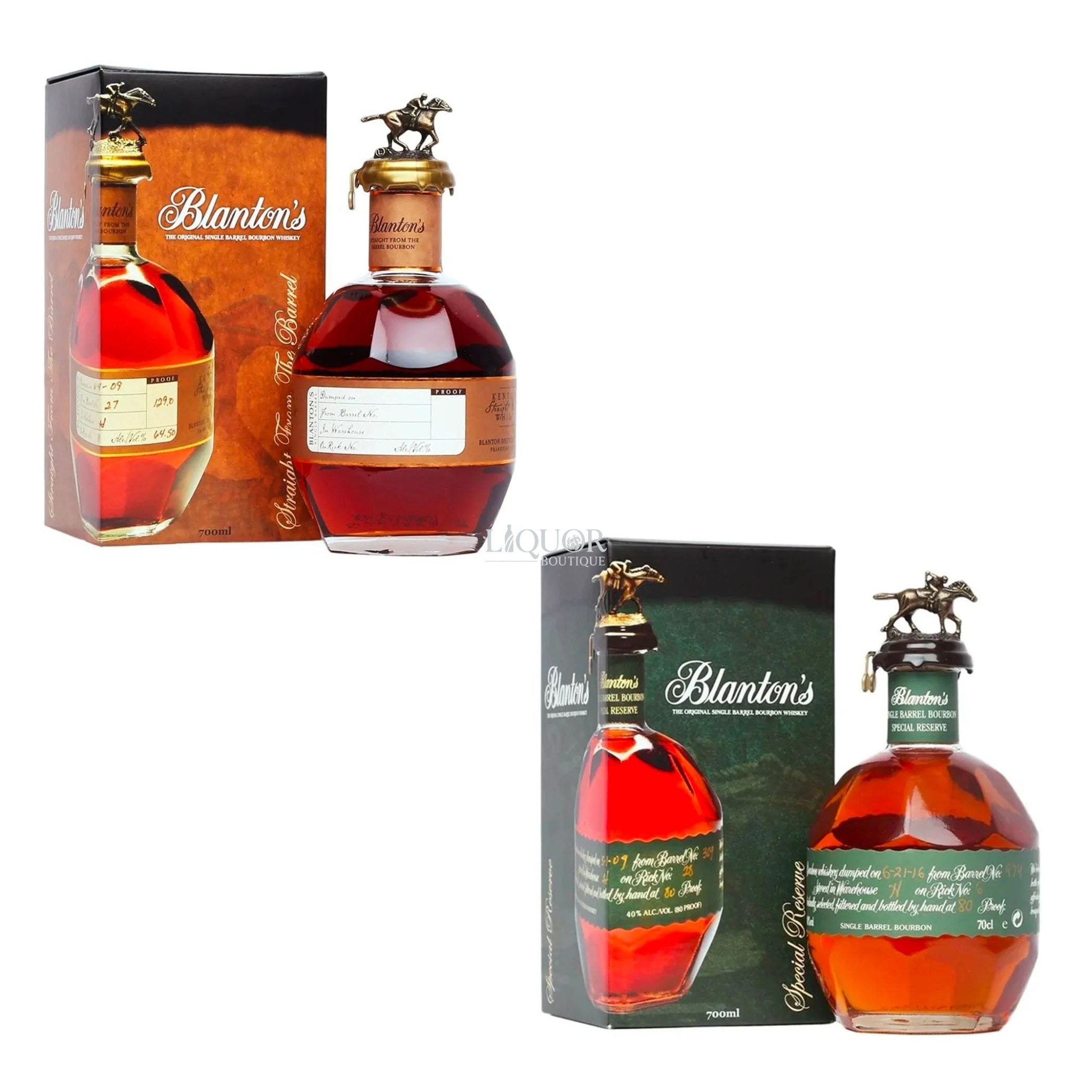 Blanton's Straight from the Barrel & Blanton's Special Reserve Bourbon Bundle - Liquor Boutique