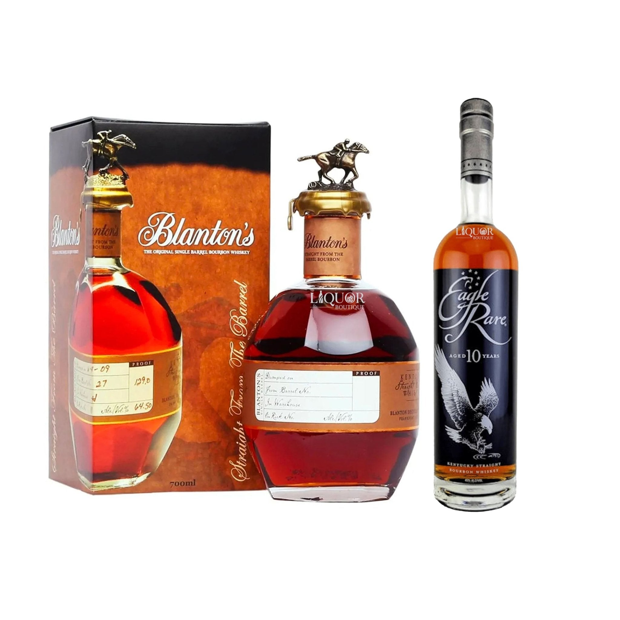Blanton's Straight from the Barrel & Eagle Rare Bourbon Bundle - Liquor Boutique