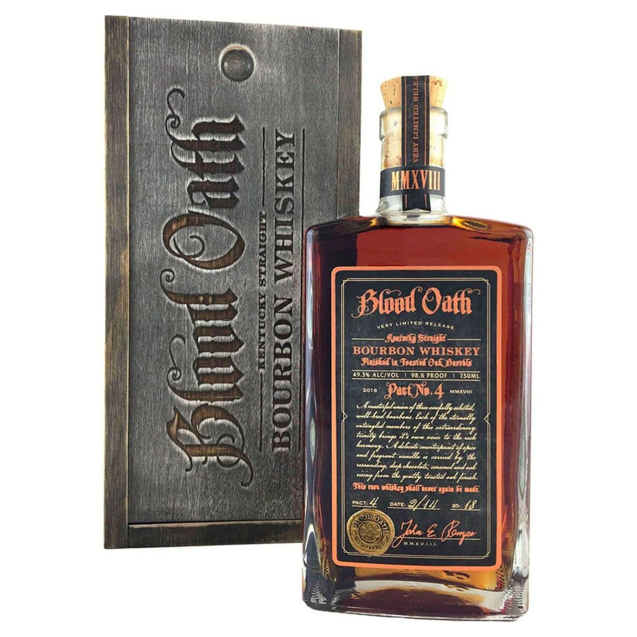 Blood Oath Pact No.4 Bourbon Whiskey - Liquor Boutique