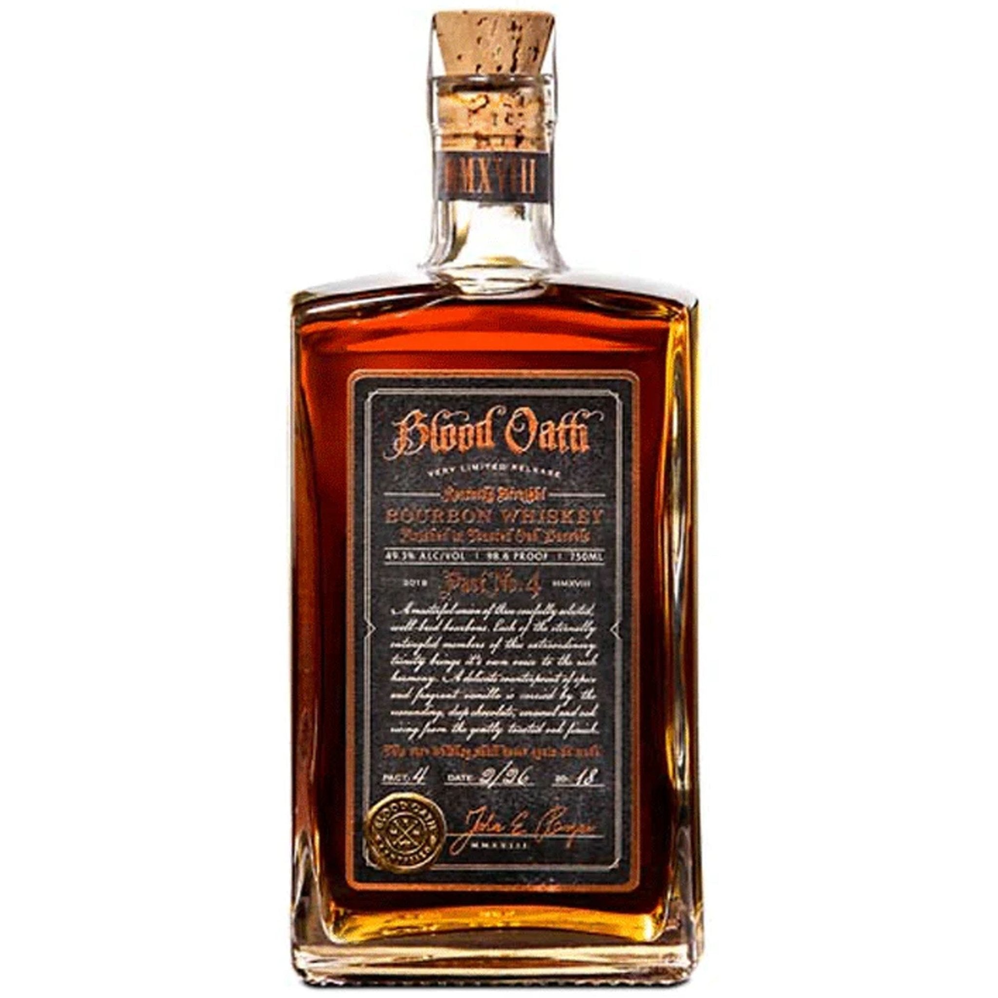 Blood Oath Pact No.4 Bourbon Whiskey - Liquor Boutique