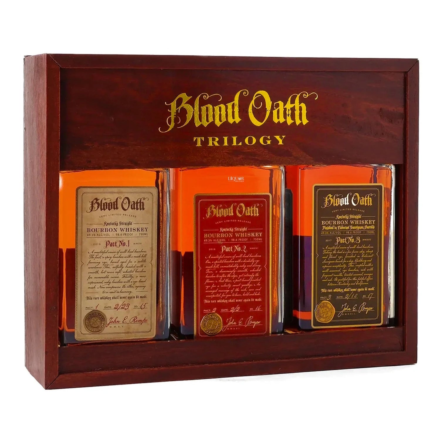 Blood Oath Trilogy Pact No. 1–3 Bourbon Whiskey Set - Liquor Boutique