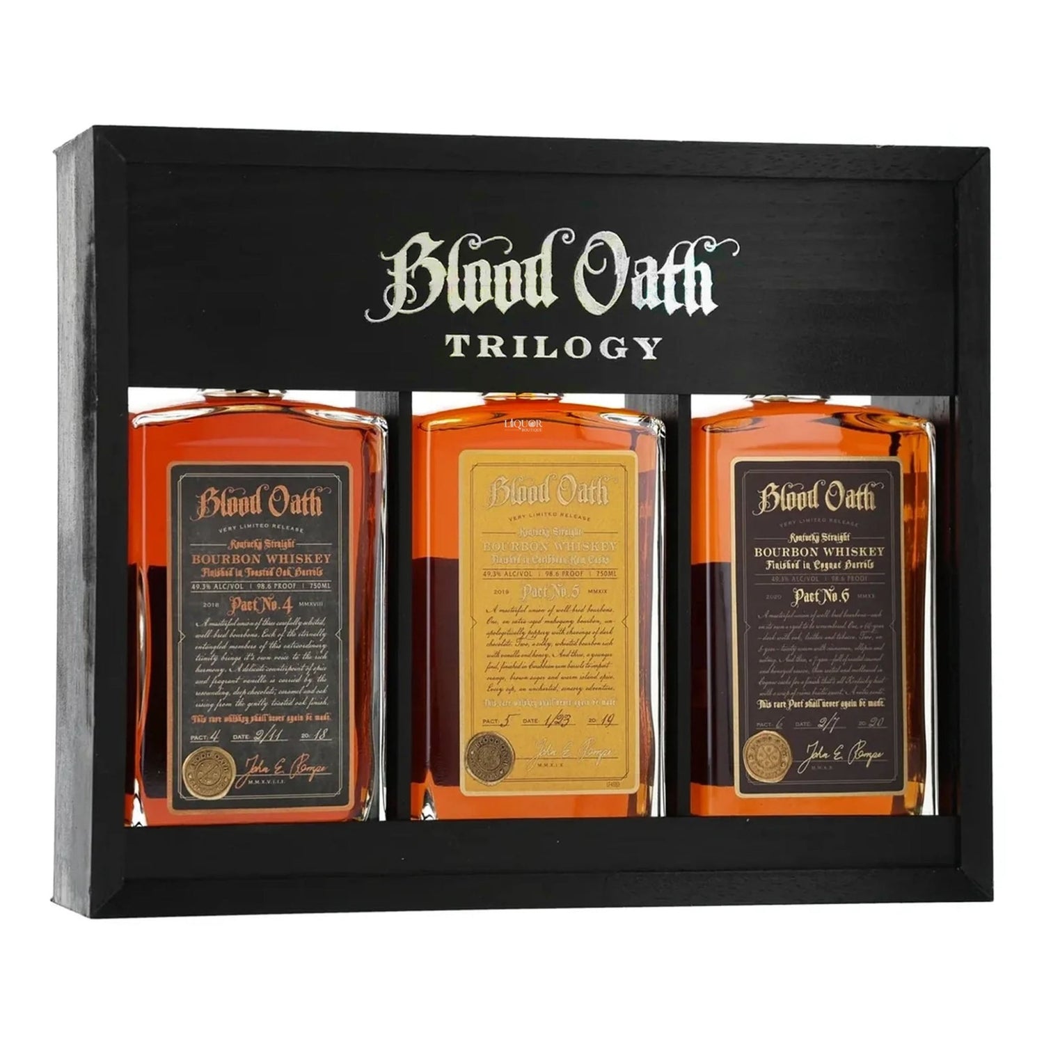 Blood Oath Trilogy Pact No. 4–6 Bourbon Whiskey Set - Liquor Boutique