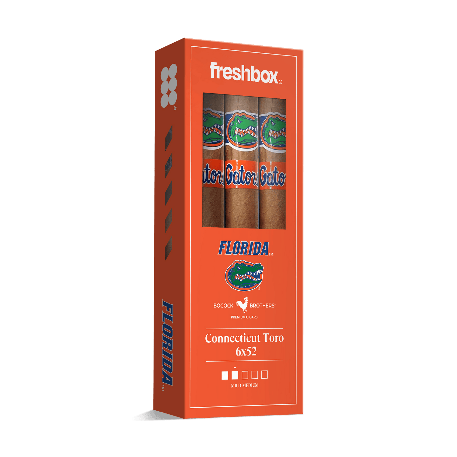 Boccock Brothers Florida Connecticut 6x52 FreshBox | Cigar 3-Pack - Liquor Boutique