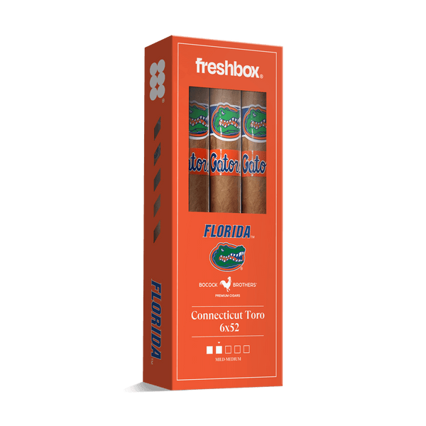 Boccock Brothers Florida Connecticut 6x52 FreshBox | Cigar 3-Pack - Liquor Boutique