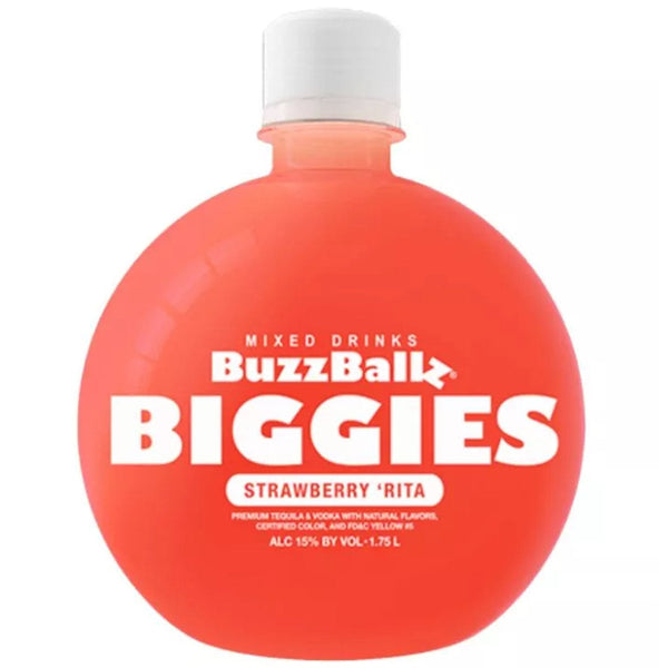 Buzzballz Biggies Strawberry Rita Pre-Mixed Cocktails 1.75L - Liquor Boutique