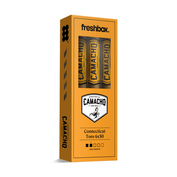 Camacho Connecticut Toro 6x50 FreshBox | Cigar 3-Pack - Liquor Boutique