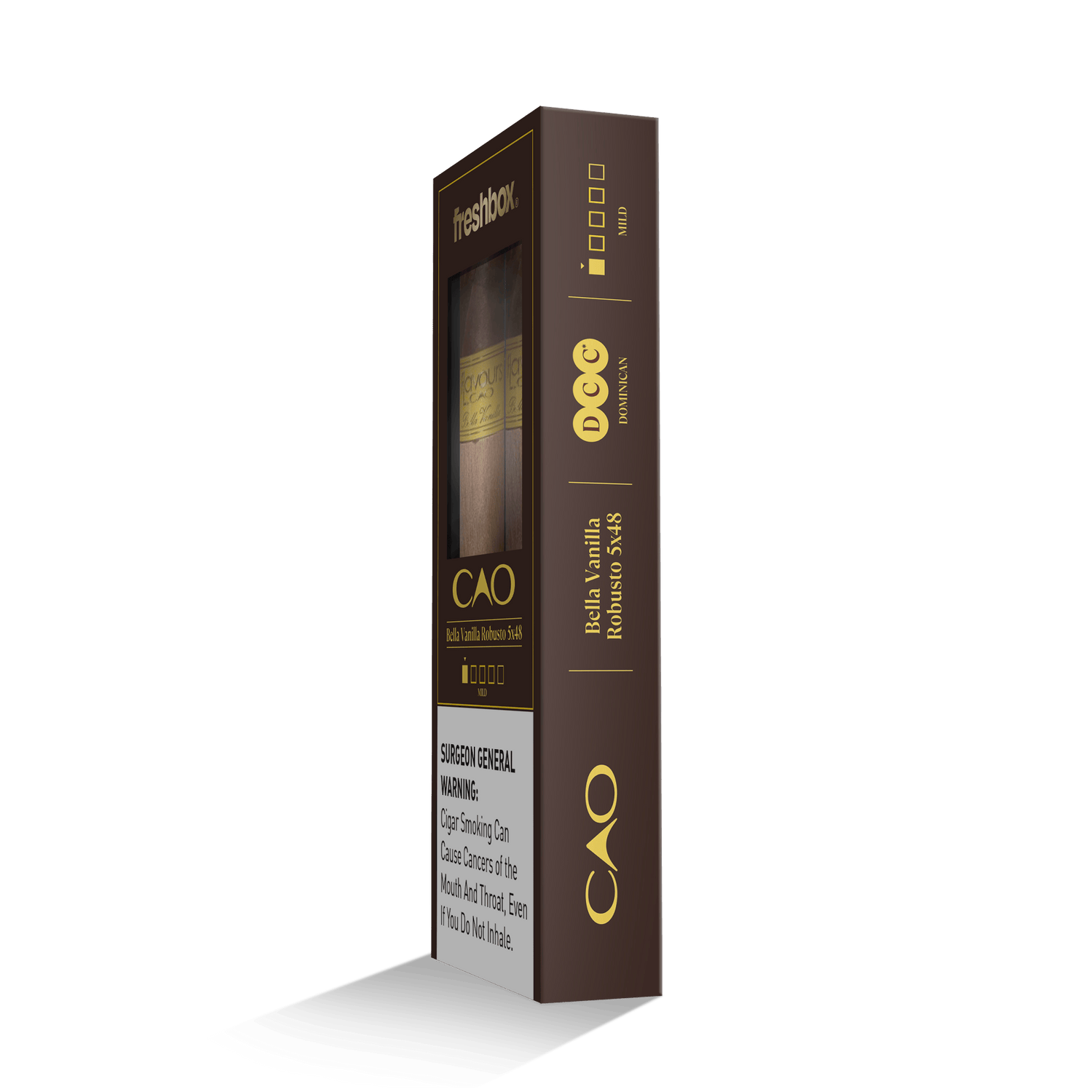 CAO Bella Vanilla Robusto 5x48 FreshBox | Cigar 3-Pack - Liquor Boutique