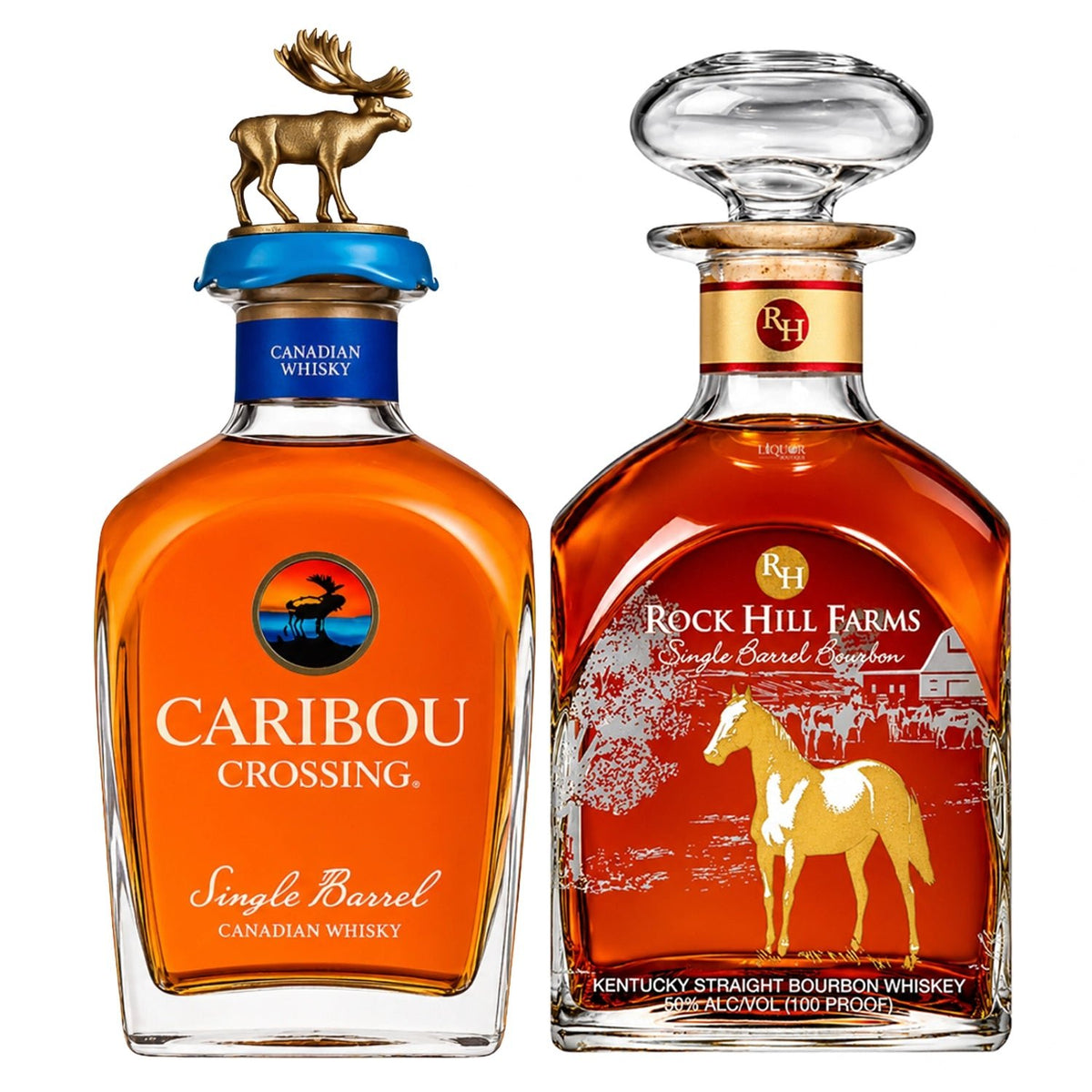 Caribou Crossing & Rock Hill Farms Whiskey Bundle 750ml - Liquor Boutique