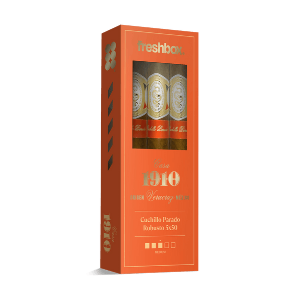 Casa 1910 Cuchillo Parado Robusto 5x50 FreshBox | Cigar 3-Pack - Liquor Boutique