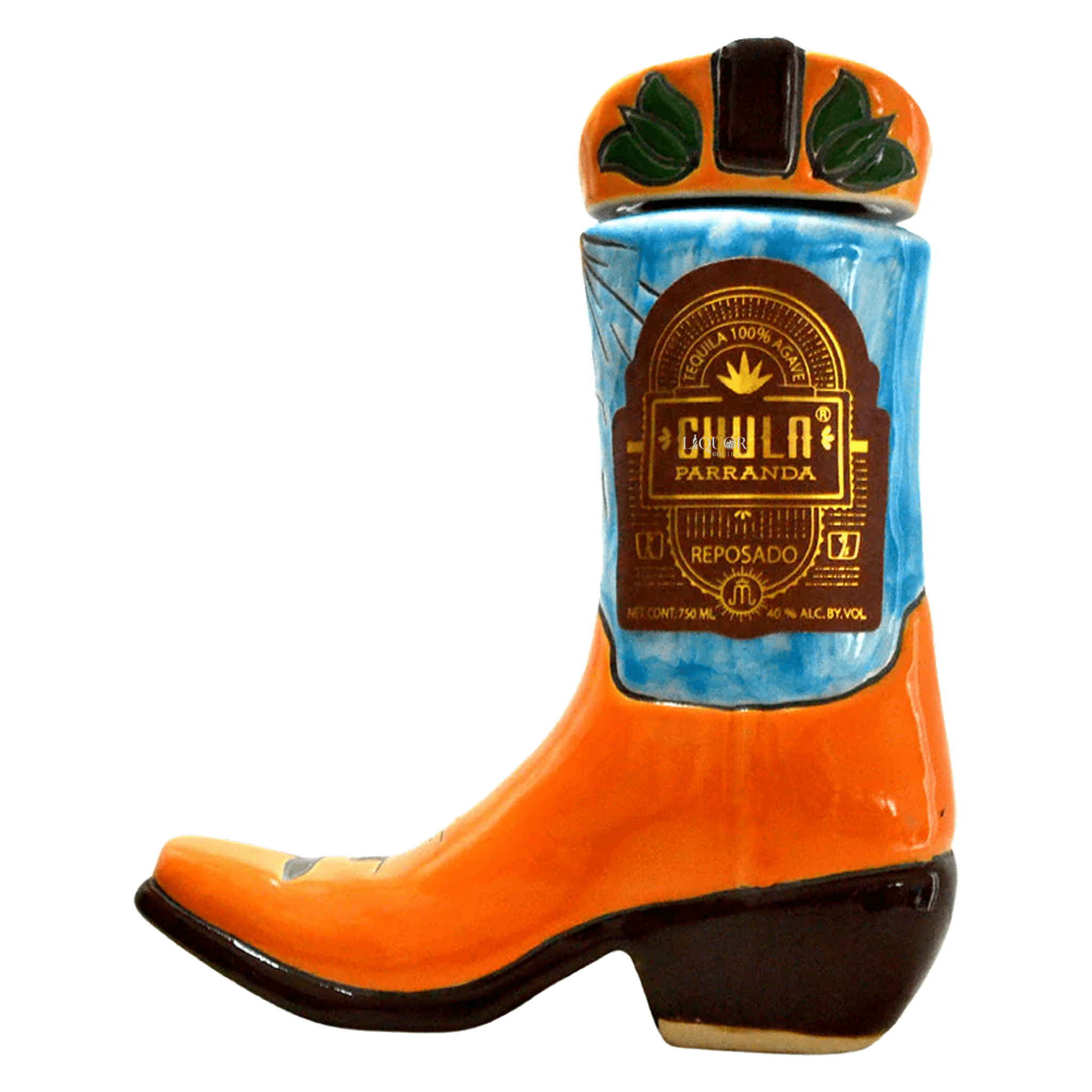 Chula Parranda Aged Boot Cer Orange Anejo Tequila - Liquor Boutique