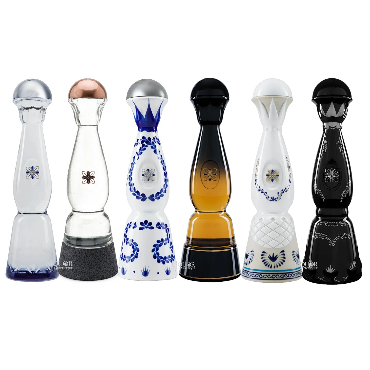 Clase Azul Plata, Ahumado, Reposado, Gold, Anejo, & Ultra Anejo Tequila Bundle 750ml