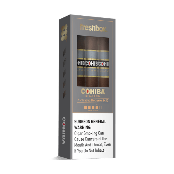 Cohiba Nicaruaga Robusto 5x52 FreshBox | Cigar 3-Pack - Liquor Boutique