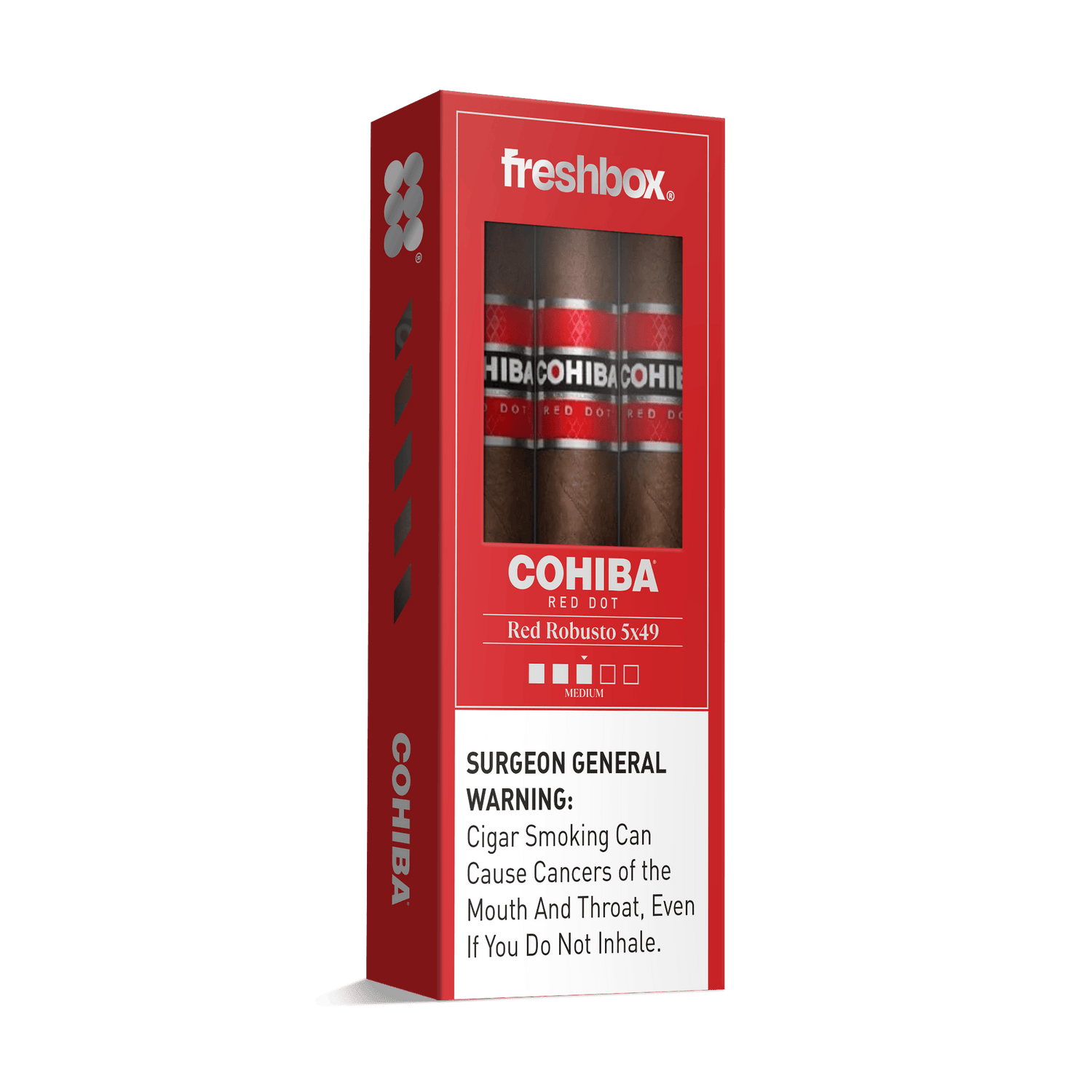 Cohiba Red Robusto 5x49 FreshBox | Cigar 3-Pack - Liquor Boutique