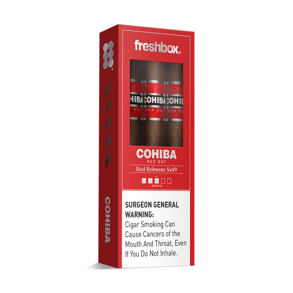 Cohiba Red Robusto 5x49 FreshBox | Cigar 3-Pack - Liquor Boutique