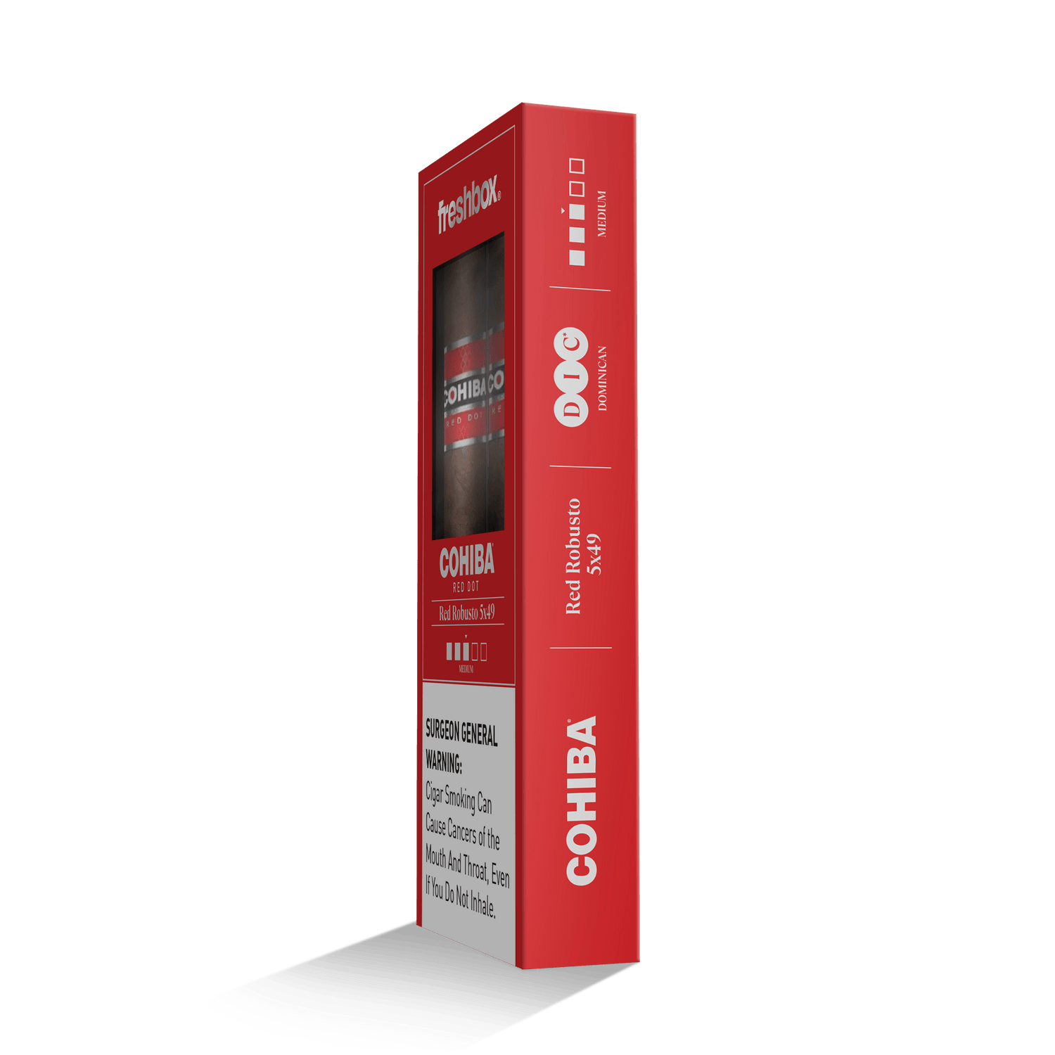 Cohiba Red Robusto 5x49 FreshBox | Cigar 3-Pack - Liquor Boutique