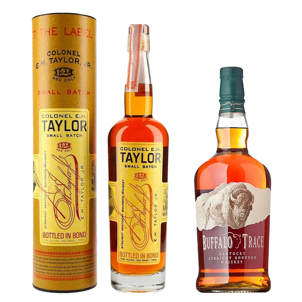 Colonel E.H. Taylor Small Batch & Buffalo Trace Bourbon Whiskey Duo - Liquor Boutique
