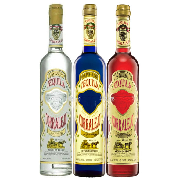 Corralejo Blanco, Reposado, & Añejo Tequila Bundle 750ml - Liquor Boutique