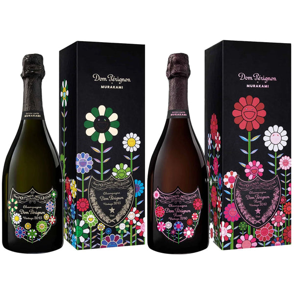 Dom Pérignon Vintage Murakami Edition Brut & Rose Champagne Bundle - Liquor Boutique