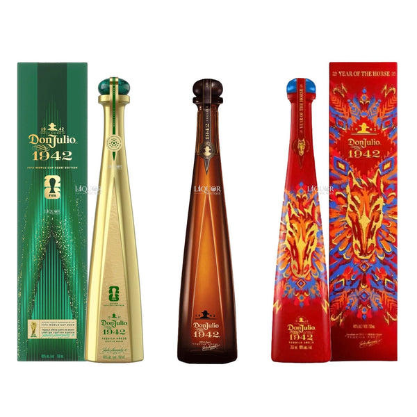 Don Julio 1942 Añejo Tequila Collection Set FIFA Edition, Year of the Horse, & Classic 750ml - Liquor Boutique