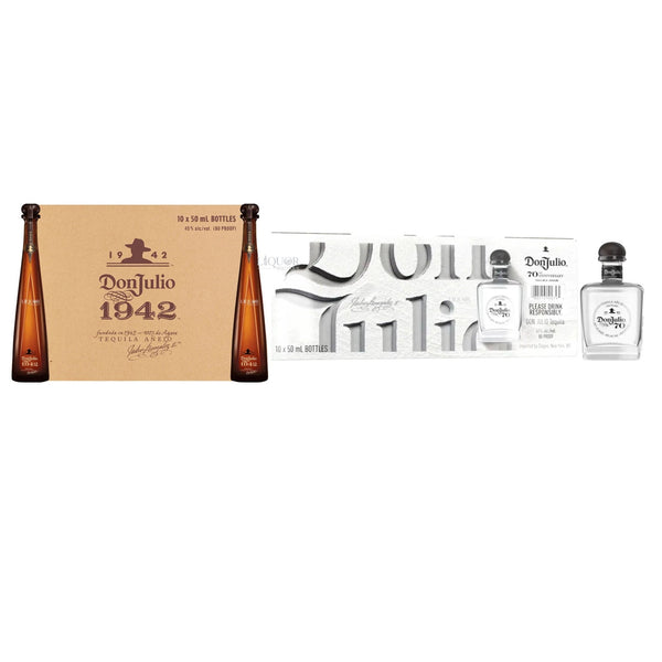 Don Julio 1942 & Don Julio 70th 20-Pack 50ml Tequila Bundle - Liquor Boutique