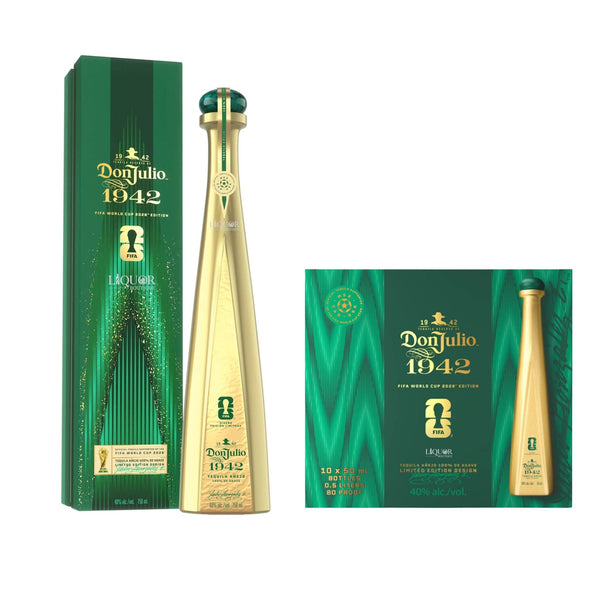 Don Julio 1942 FIFA World Cup 2026 Limited Edition 750ml and 10 Pack 50ml Tequila Bundle - Liquor Boutique