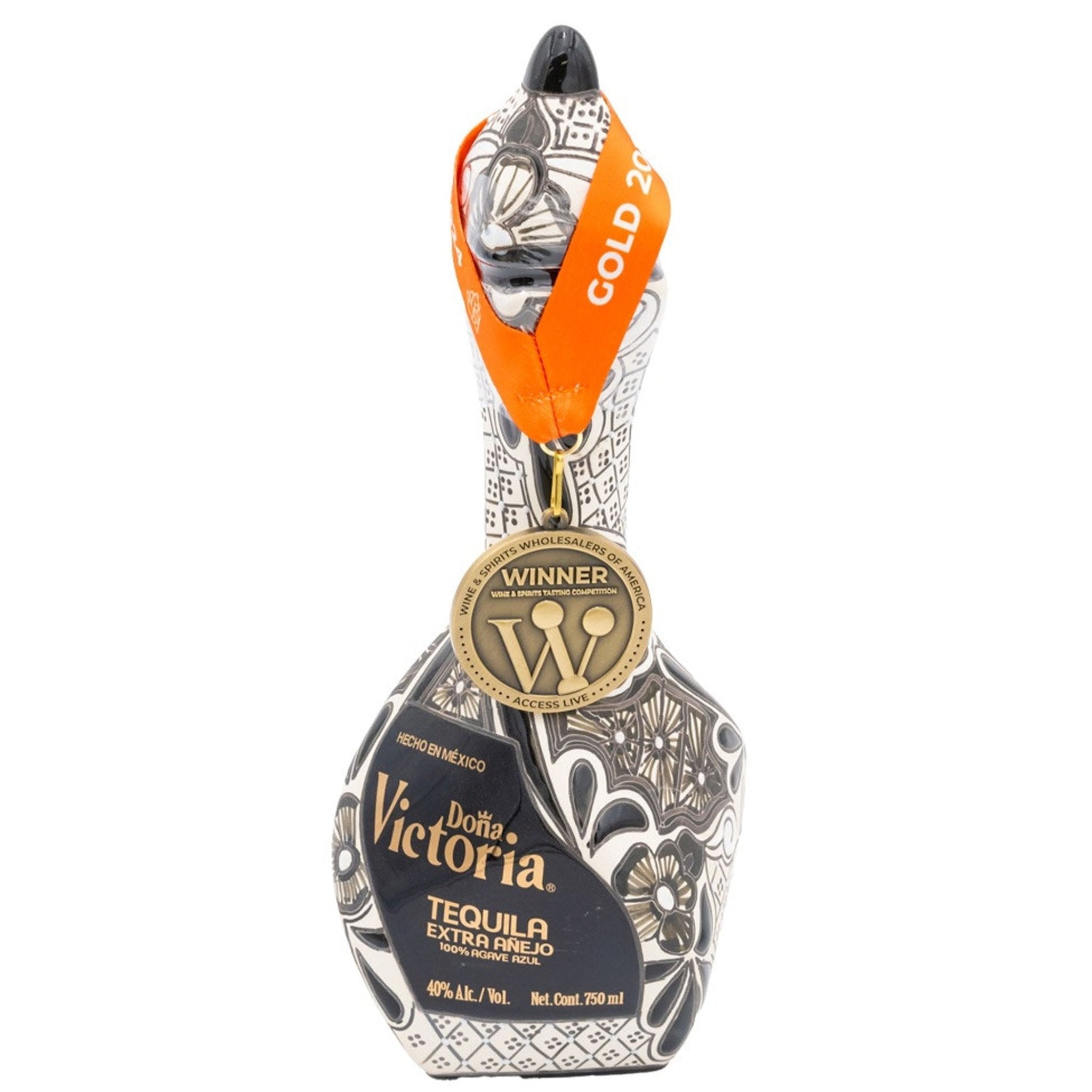 Doña Victoria Tequila Extra Anejo Black Bottle 750ML - Liquor Boutique