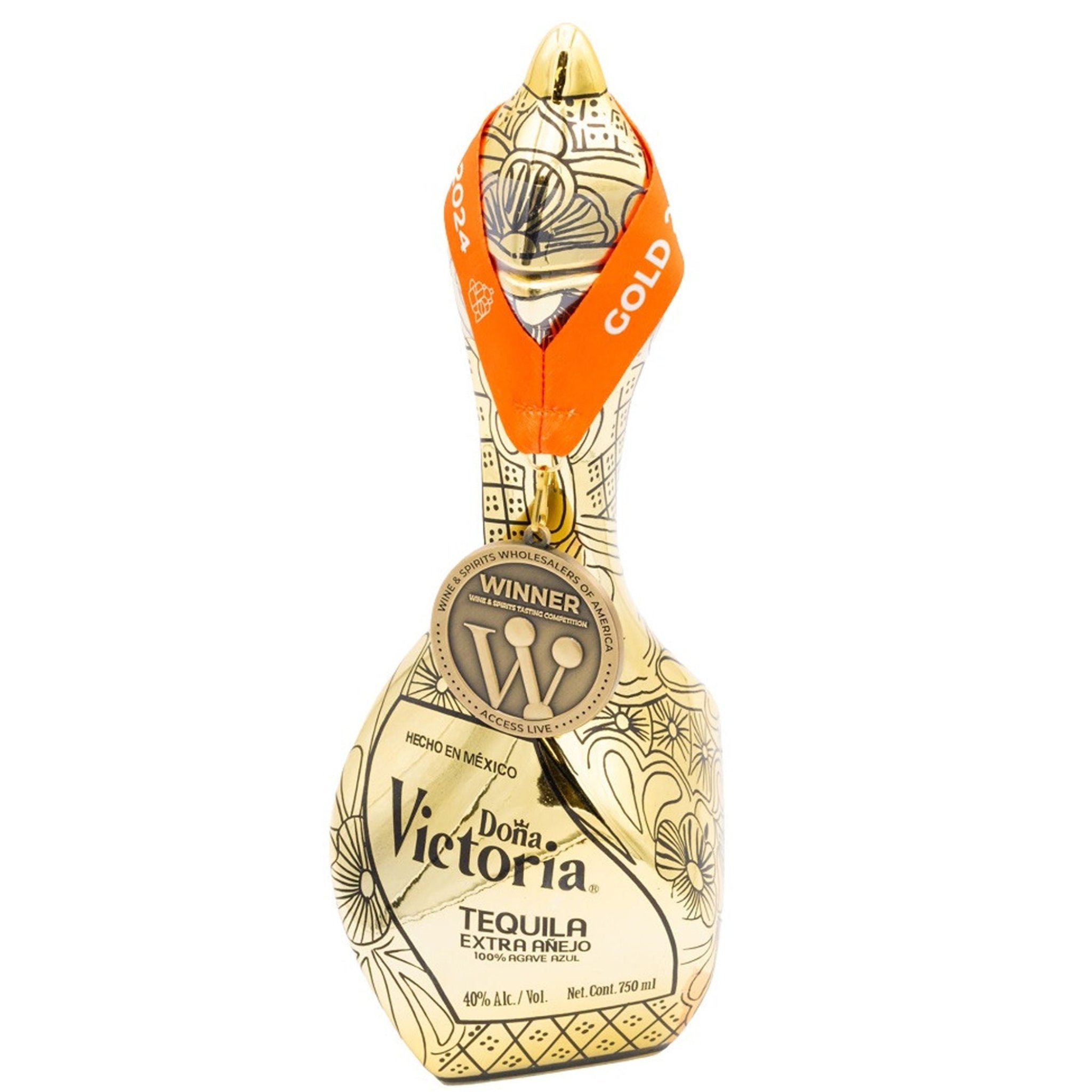 Doña Victoria Tequila Extra Anejo Gold Bottle 750ML - Liquor Boutique