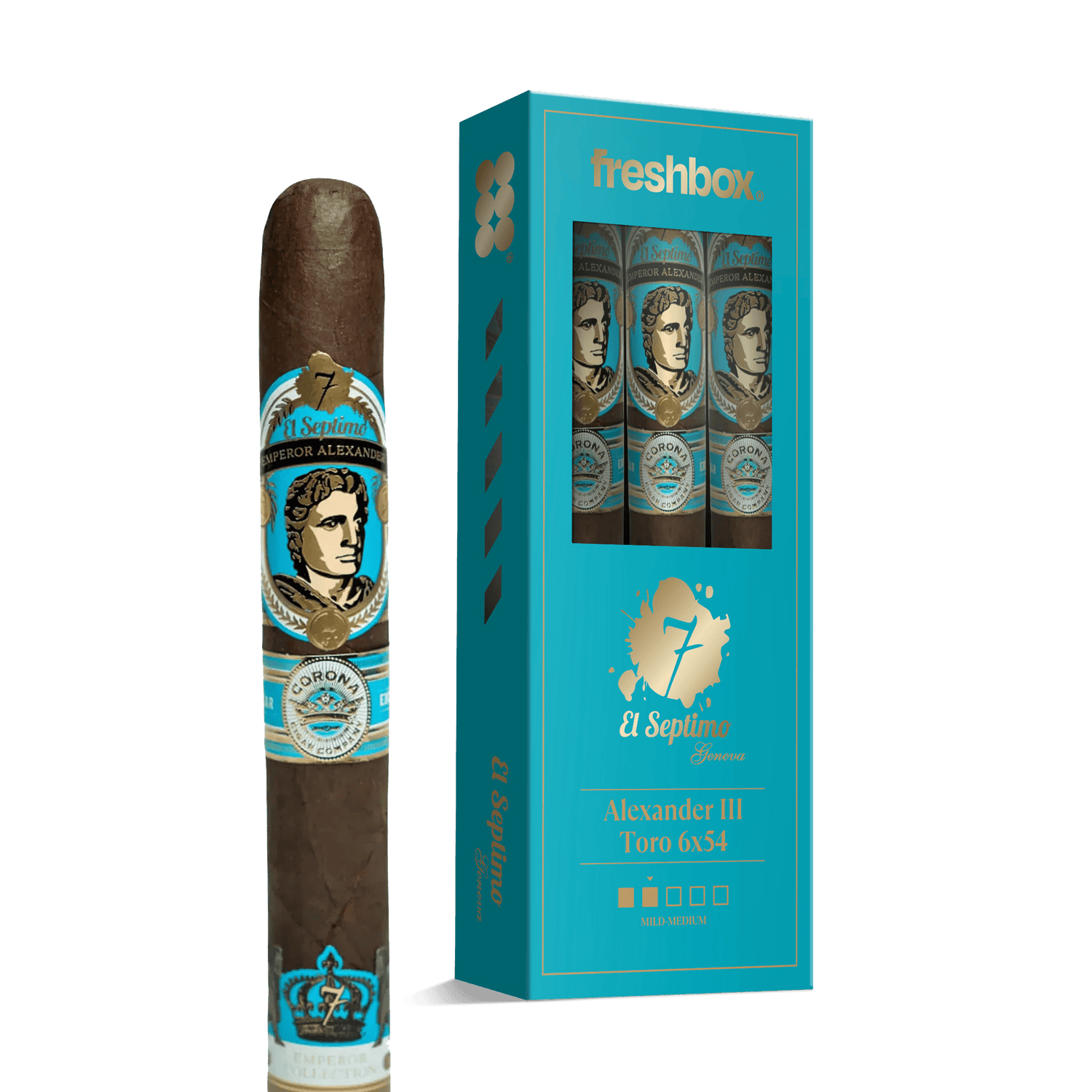 El Septimo Alexander III Toro 6x54 FreshBox | Cigar 3-Pack - Liquor Boutique
