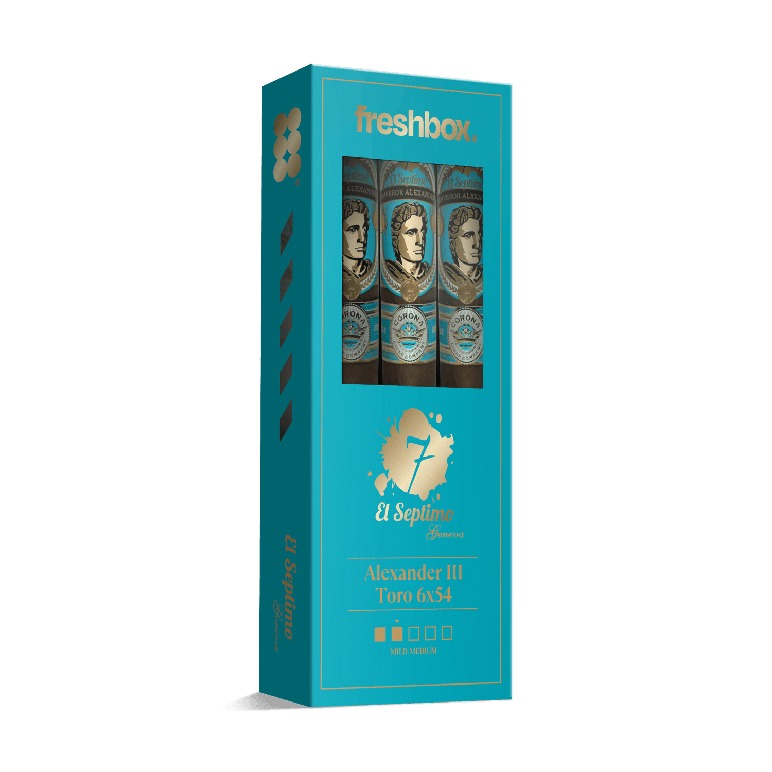El Septimo Alexander III Toro 6x54 FreshBox | Cigar 3-Pack - Liquor Boutique