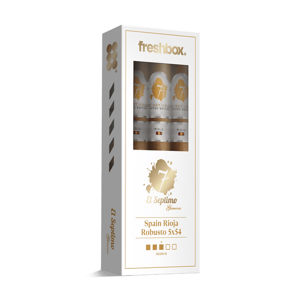 El Septimo Spain Rioja Robusto 5x54 FreshBox | Cigar 3-Pack - Liquor Boutique