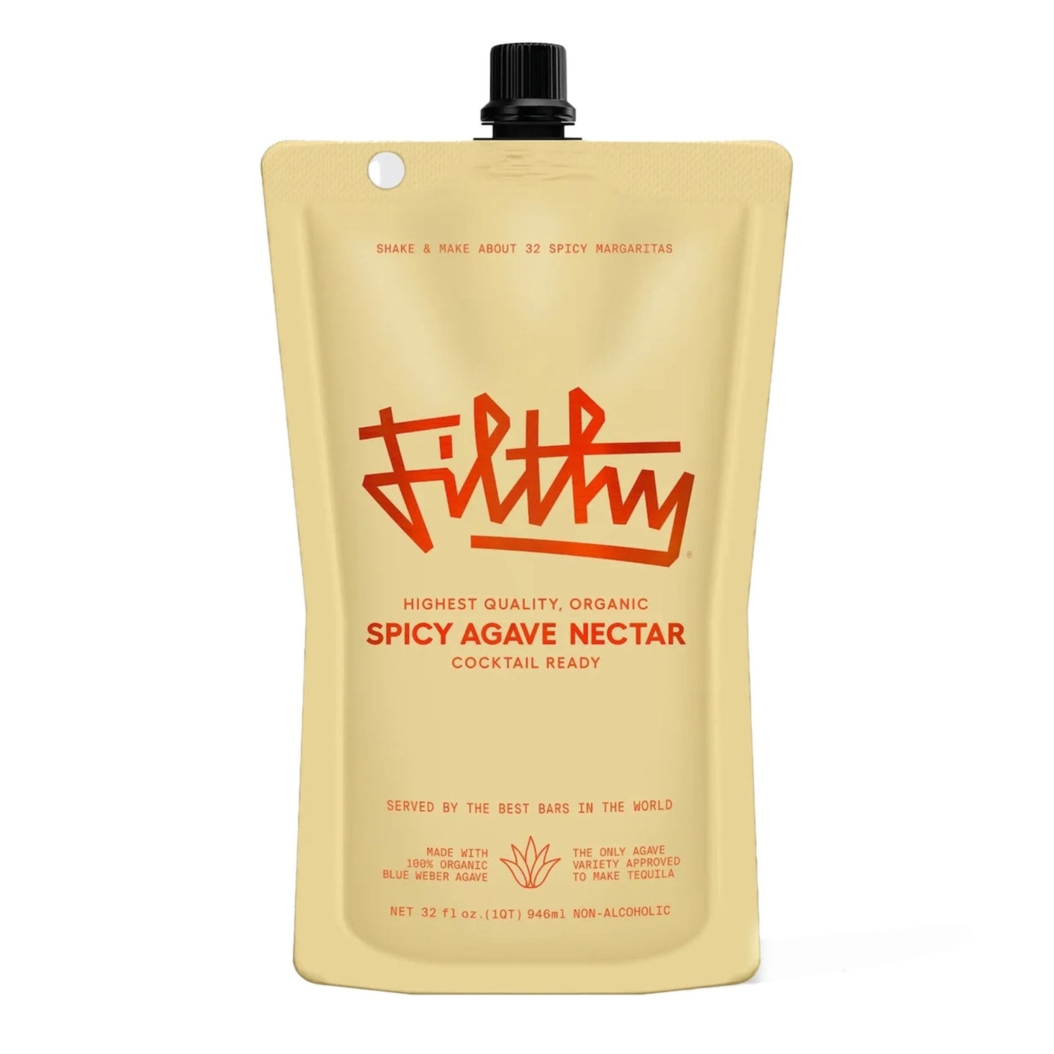 Filthy Foods Spicy Agave Nectar Pouch 32oz - Liquor Boutique