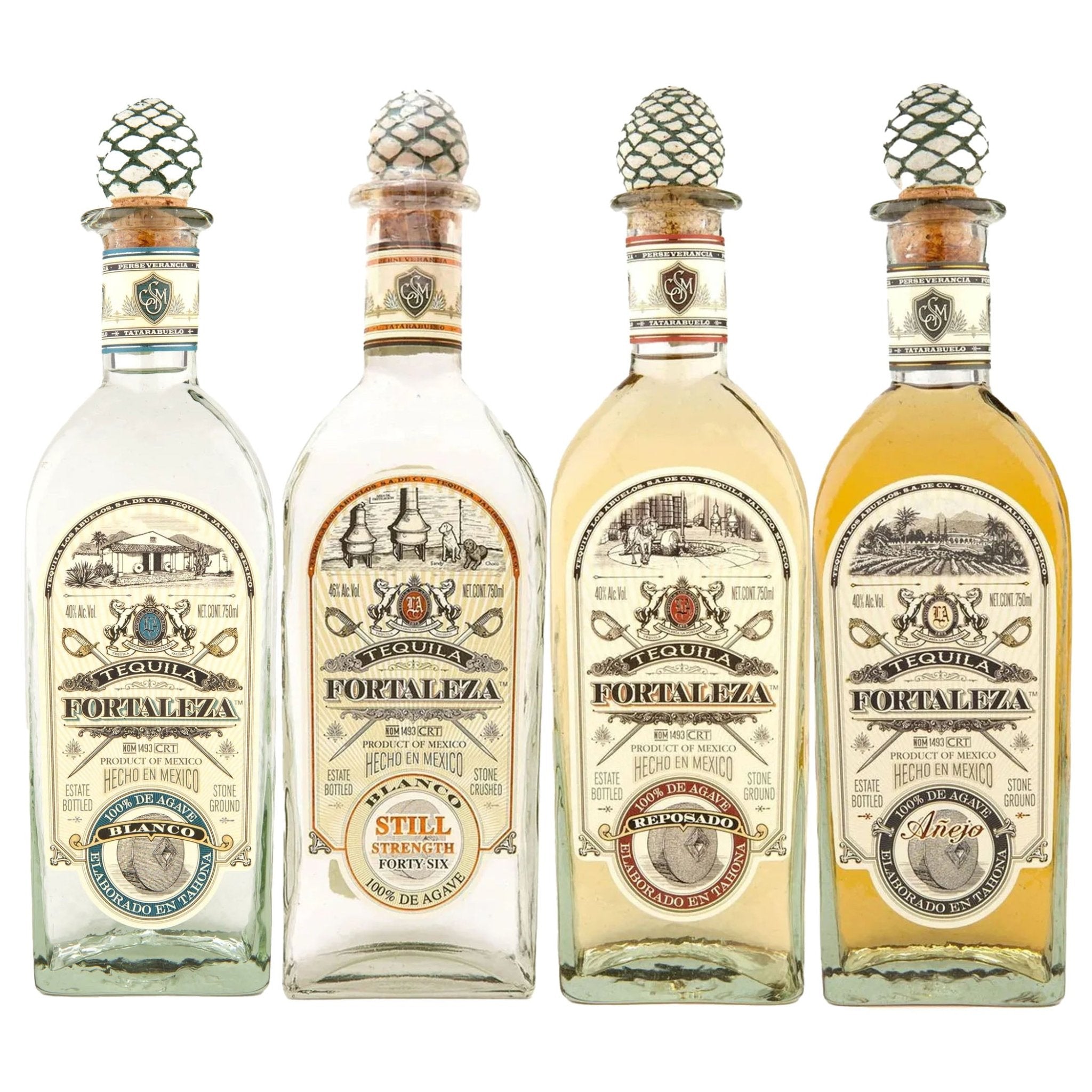 Fortaleza Blanco, Still Strength, Reposado, & Anejo Tequila Bundle - Liquor Boutique