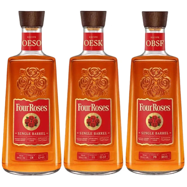 Four Roses OESO, OESK, & OBSF Single Barrel Bourbon Bundle - Liquor Boutique