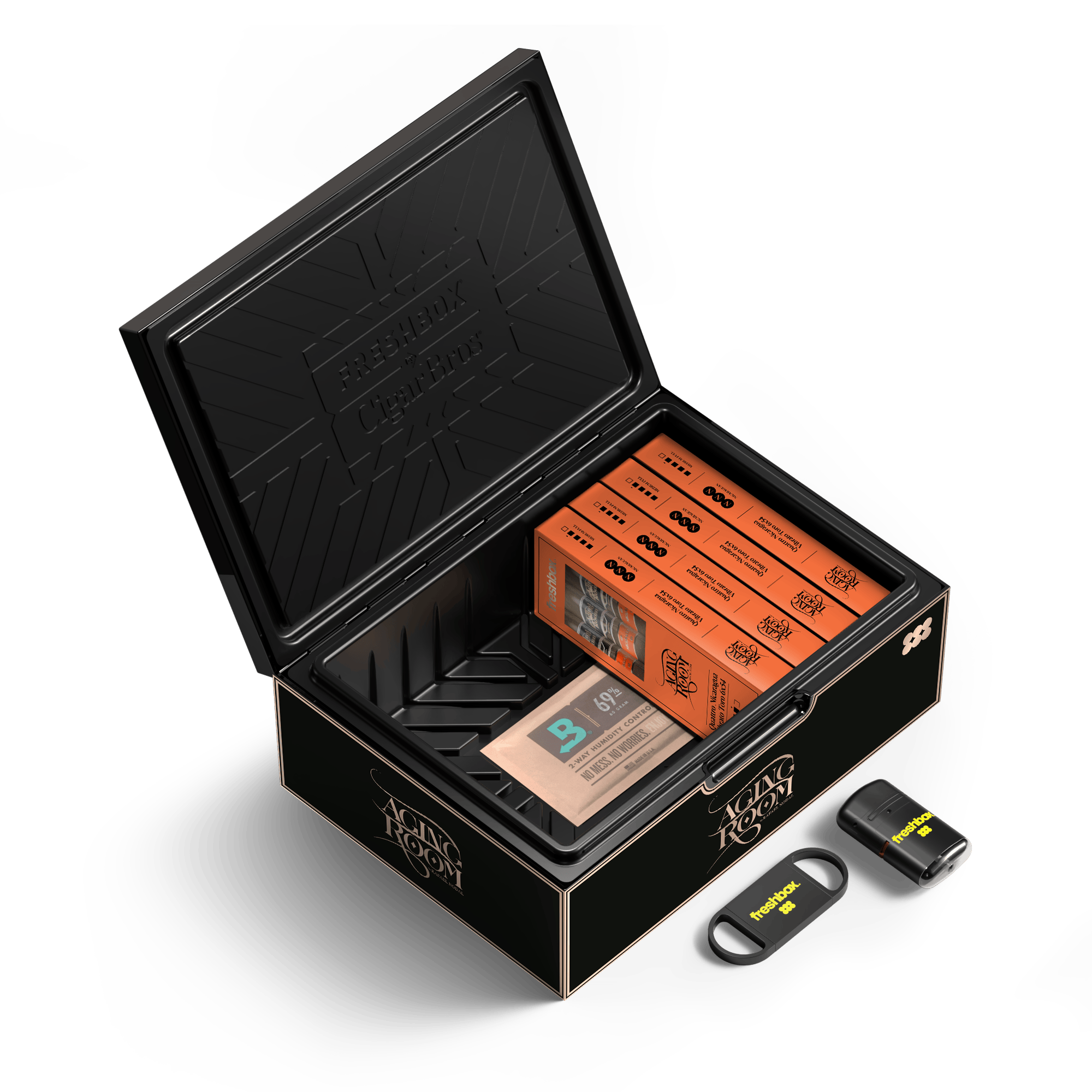 FreshBox™ Aging Room Edition Humidor Starter Kit