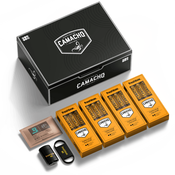 FreshBox Camacho Black Edition Humidor Starter Kit - Liquor Boutique