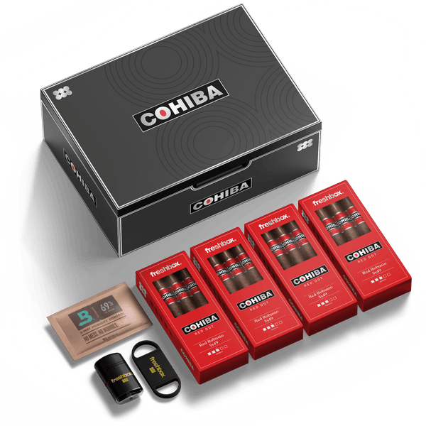 FreshBox Cohiba Black Edition Humidor Starter Kit - Liquor Boutique